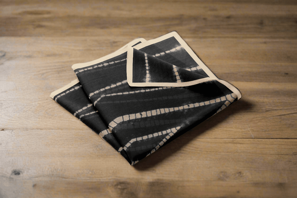 Charcoal Shibori Silk Beach Wrap Scarf-3