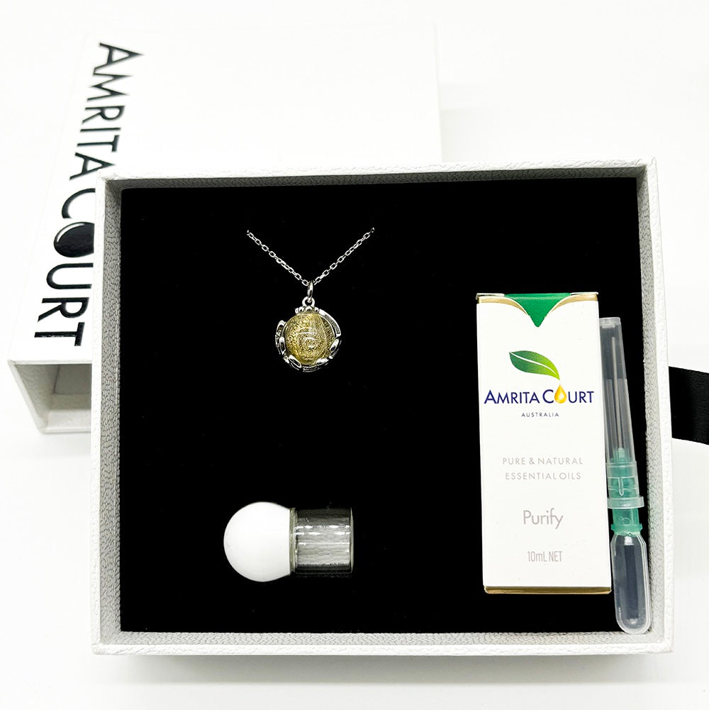 Planet Murano Aroma Necklace - Stardust Crystal | Energy & Healing | Diffuse on the go | Gift For Her-5