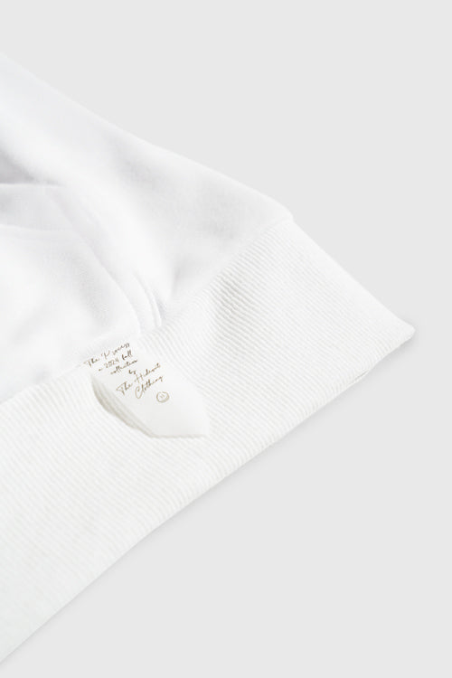 Sticky notes crewneck sweater in poly-cotton blend with custom embroidered artwork and removable details. — view 5