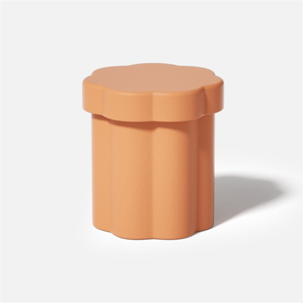 Floral column storage jar silicone mold for concrete casting, featuring intricate architectural and nature-inspired details