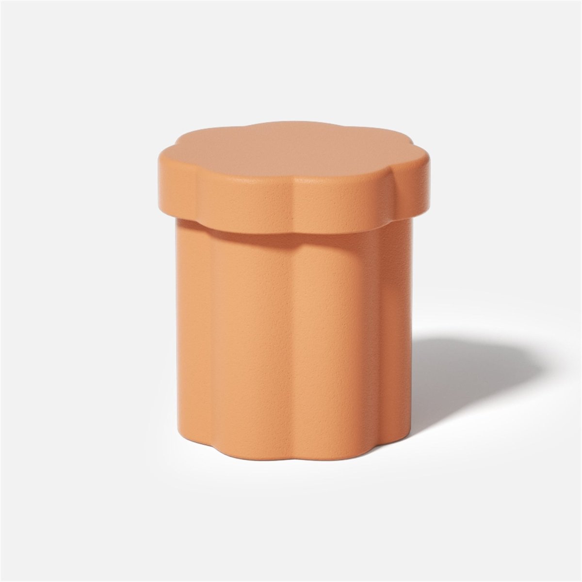 Floral column storage jar silicone mold for concrete casting, featuring intricate architectural and nature-inspired details