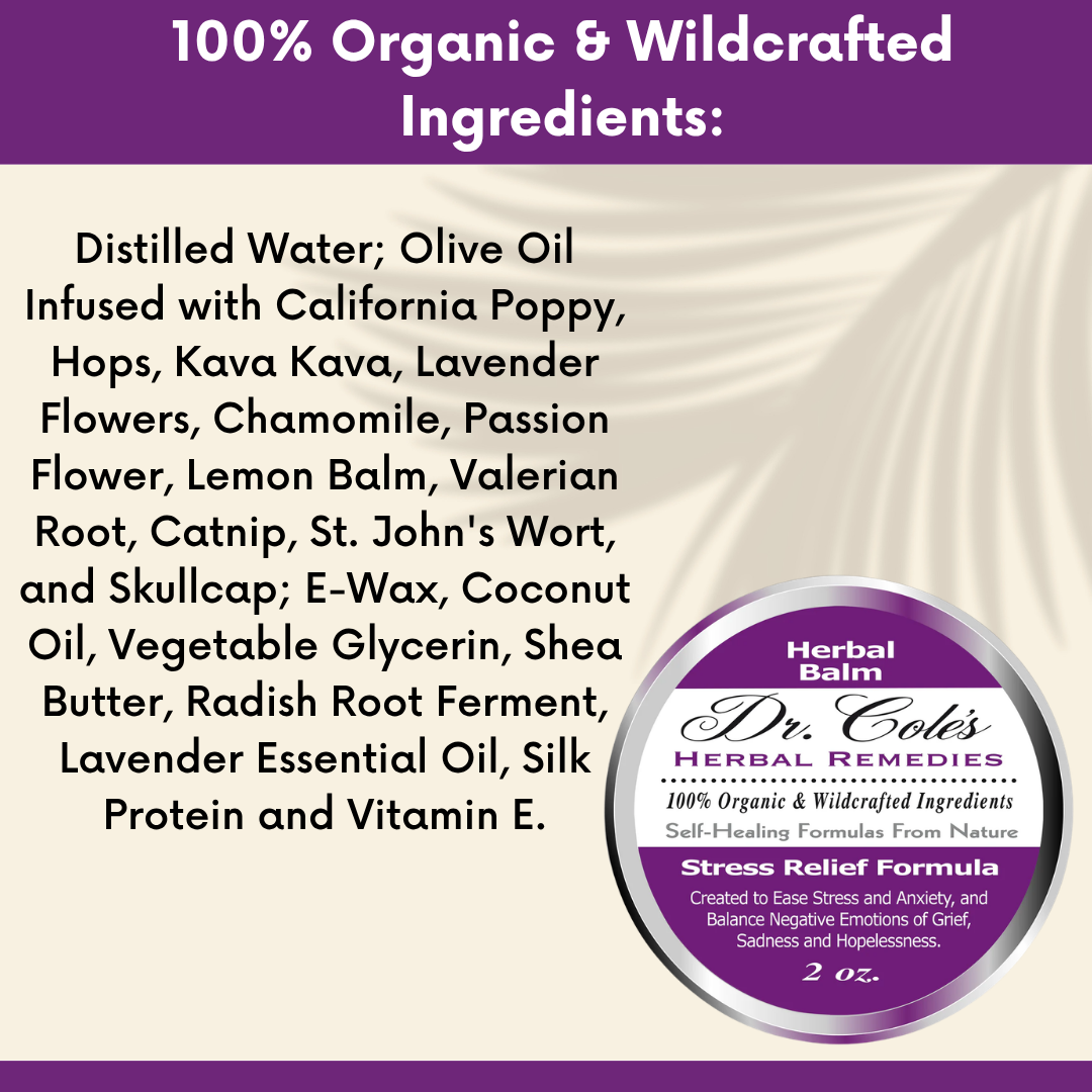 29 - Dr. Cole’s Organic Stress Relief Herbal Balm-3