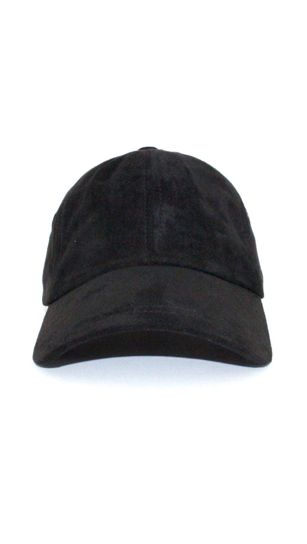 Ultra Suede Baseball Cap - Black-1
