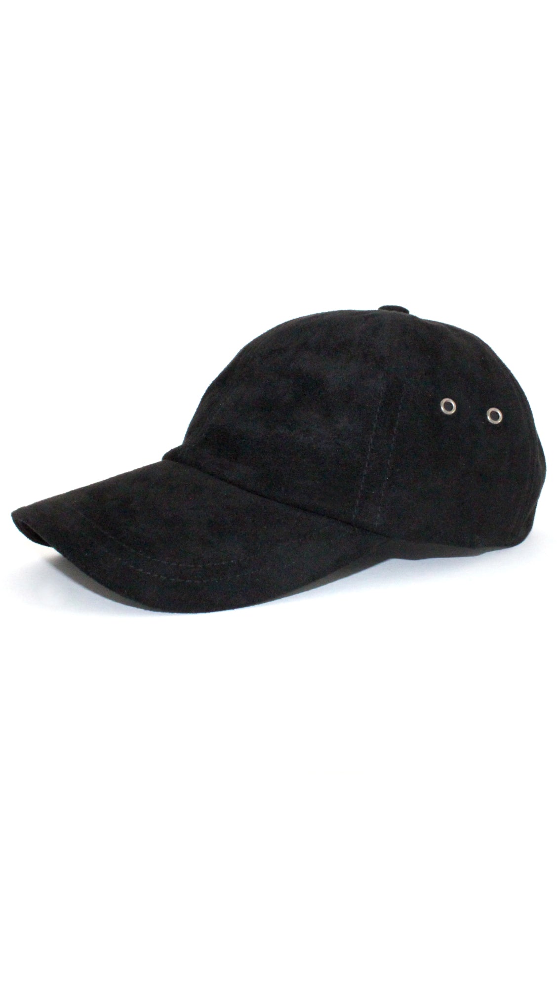 Ultra Suede Baseball Cap - Black-0