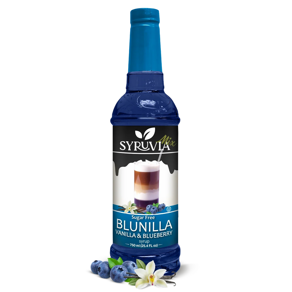 Sugar-Free BLUNILLA Syrup™ Vanilla Blueberry-0
