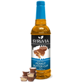 Sugar-free peanut butter cup coffee syrup bottle with rich chocolate and nut flavors