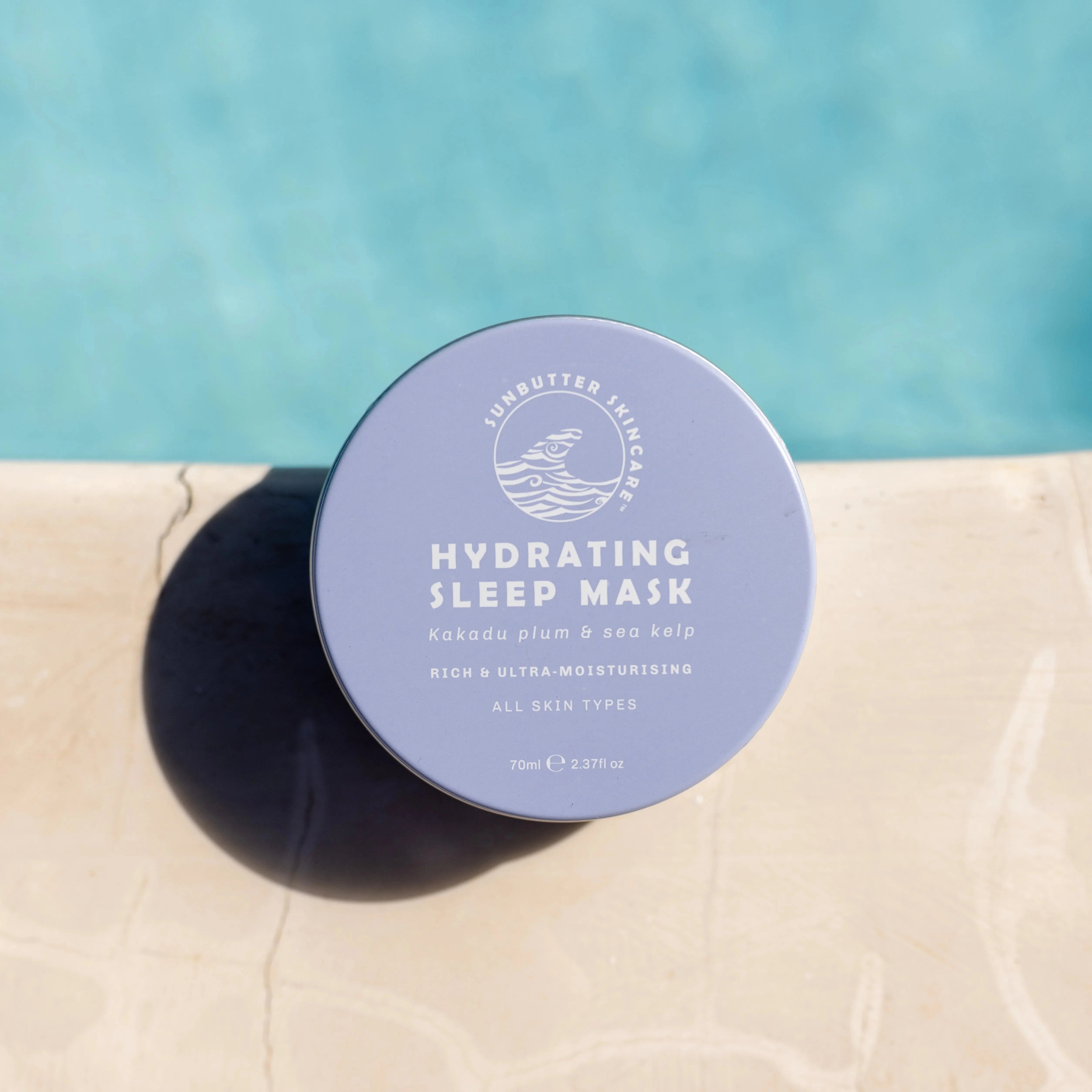 Ultra moisturizing hydrating sleep mask container for sensitive skin and overnight barrier repair skincare.