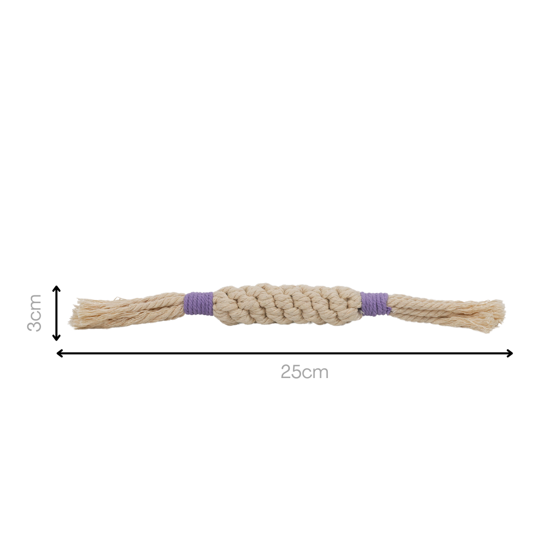 Rainbow Candy Macrame Rope Pet Toy-5