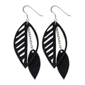 Sweet Cherry Double Leaf Earrings-1