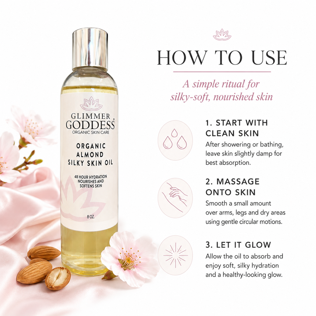 Organic Sweet Almond Silky Skin Oil – 48 Hour Hydration-3