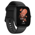 Waterproof fitness smart watch with 1.39-inch display showing health tracking metrics on digital dial