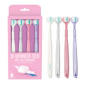 Four-pack of Pursonic 3D advanced tech toothbrushes in assorted colors with 3-sided heads