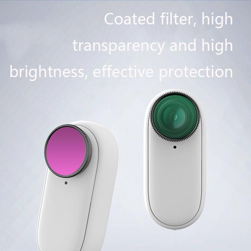 ND8 camera filter with optical glass lens and black aluminum frame for Insta360 Go 2 — view 4