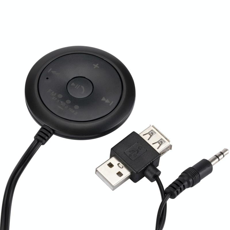 NNEIDS wireless car Bluetooth receiver with AUX cable and USB adapter for hands-free music streaming