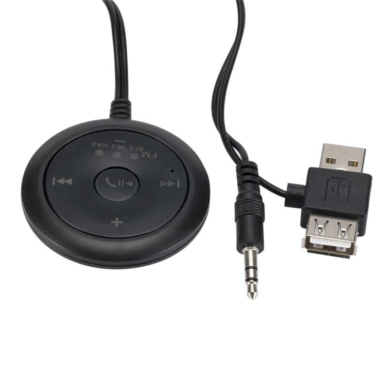 NNEIDS wireless car Bluetooth receiver with AUX cable and USB adapter for hands-free music streaming — view 2