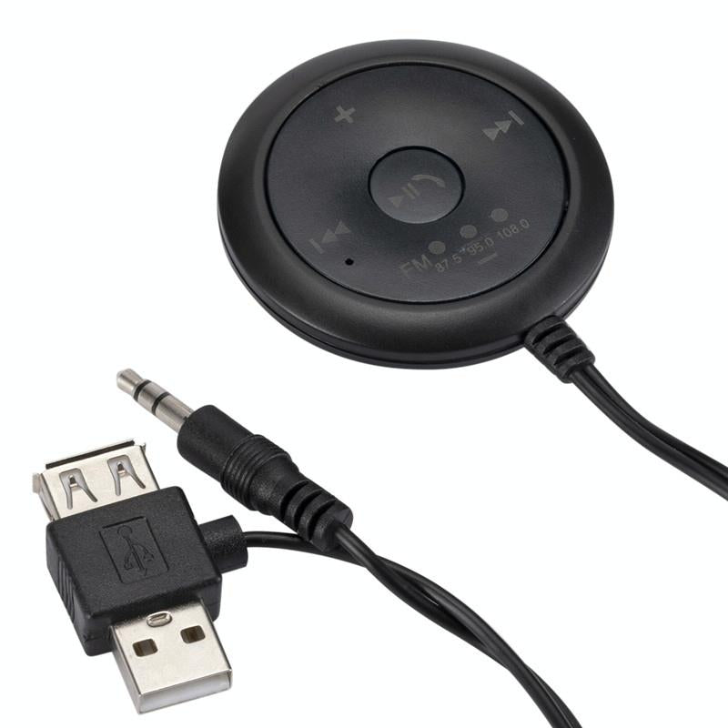 NNEIDS wireless car Bluetooth receiver with AUX cable and USB adapter for hands-free music streaming — view 5
