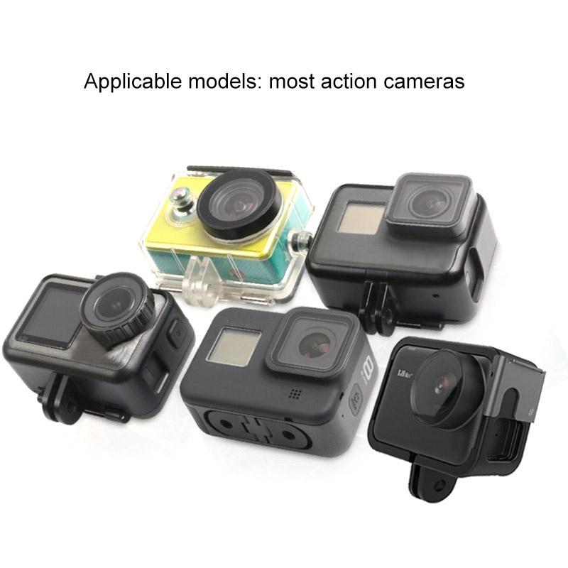 Universal motorcycle helmet mount with adjustable straps and silicone grip for action cameras and mobile phones — view 5