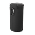 Black waterproof portable speaker case made of diving material for Sony SRS-XB23 with carrying strap