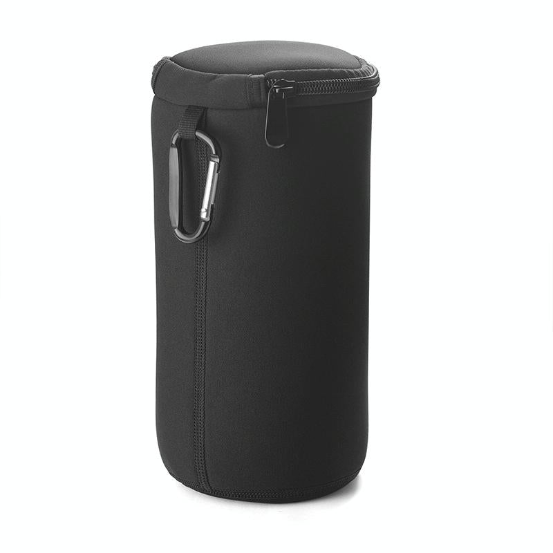 Black waterproof portable speaker case made of diving material for Sony SRS-XB23 with carrying strap
