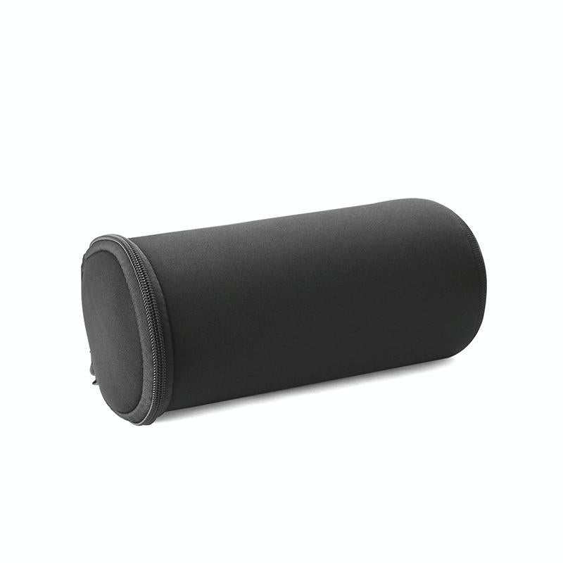 Black waterproof portable speaker case made of diving material for Sony SRS-XB23 with carrying strap — view 3
