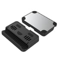 Adjustable carbon fiber folding stand and trackpad sticker set for Steam Deck gaming console