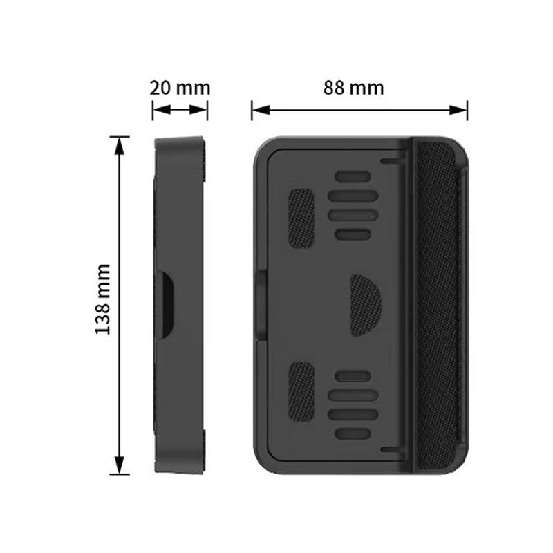 Adjustable carbon fiber folding stand and trackpad sticker set for Steam Deck gaming console — view 2