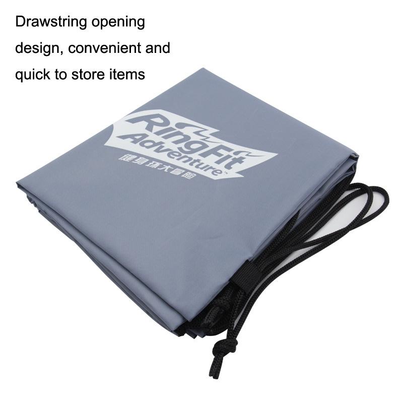 Gray NNEIDS Switch fitness ring bag waterproof drawstring storage pouch for gaming accessories