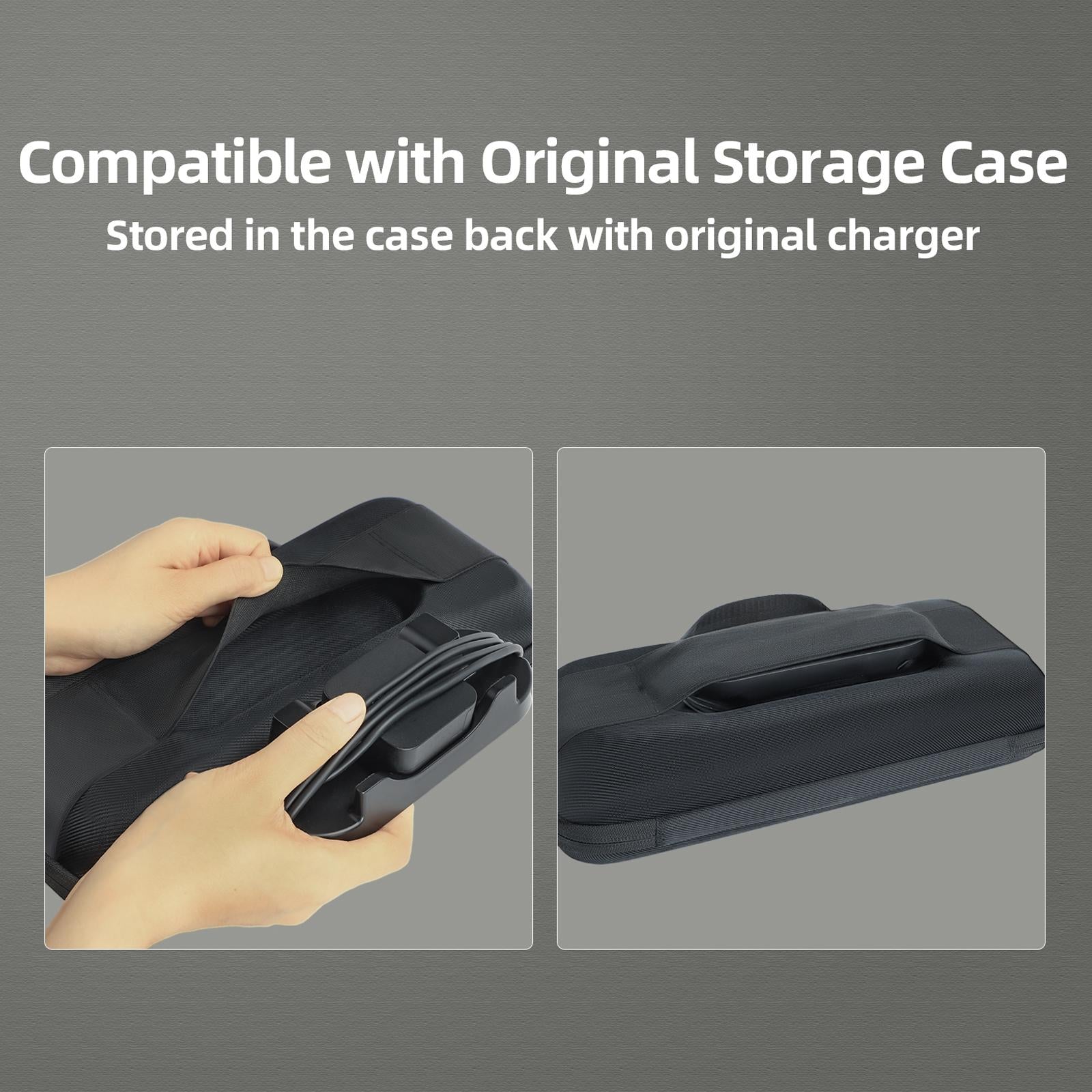 Black Steam Deck console stand and mobile phone bracket with anti-slip desktop base. — view 5