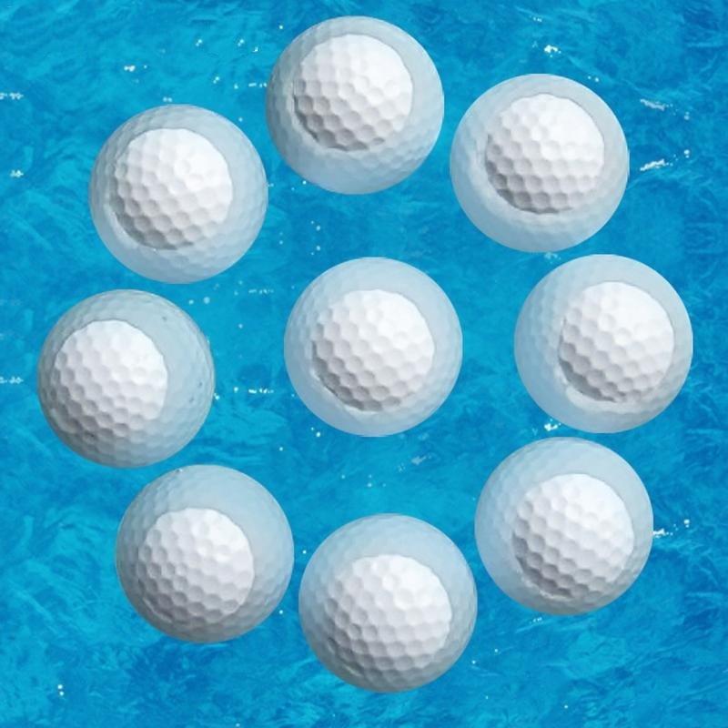 NNEIDS white floating golf practice ball with aerodynamic dimples for water driving ranges