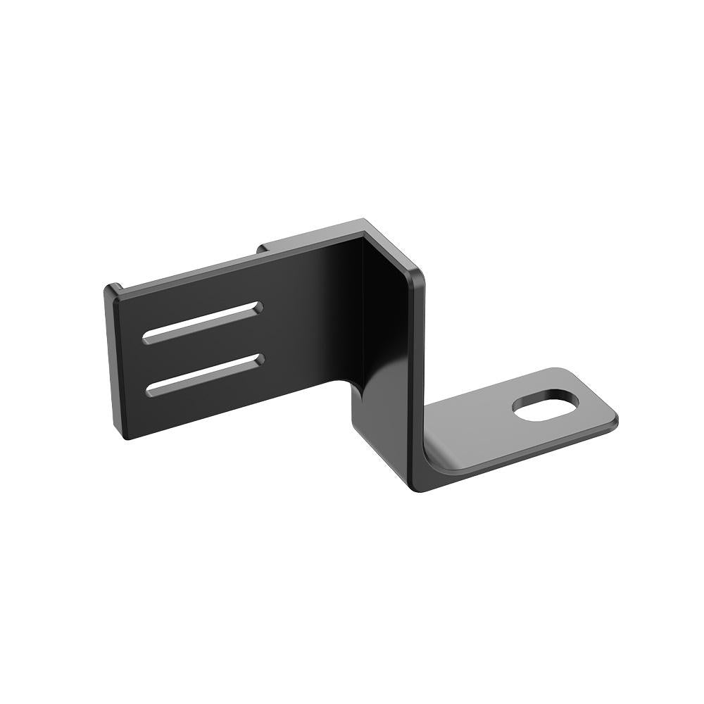 Insta360 X4 camera adapter made of black aluminum alloy with tripod and microphone mount connection — view 2