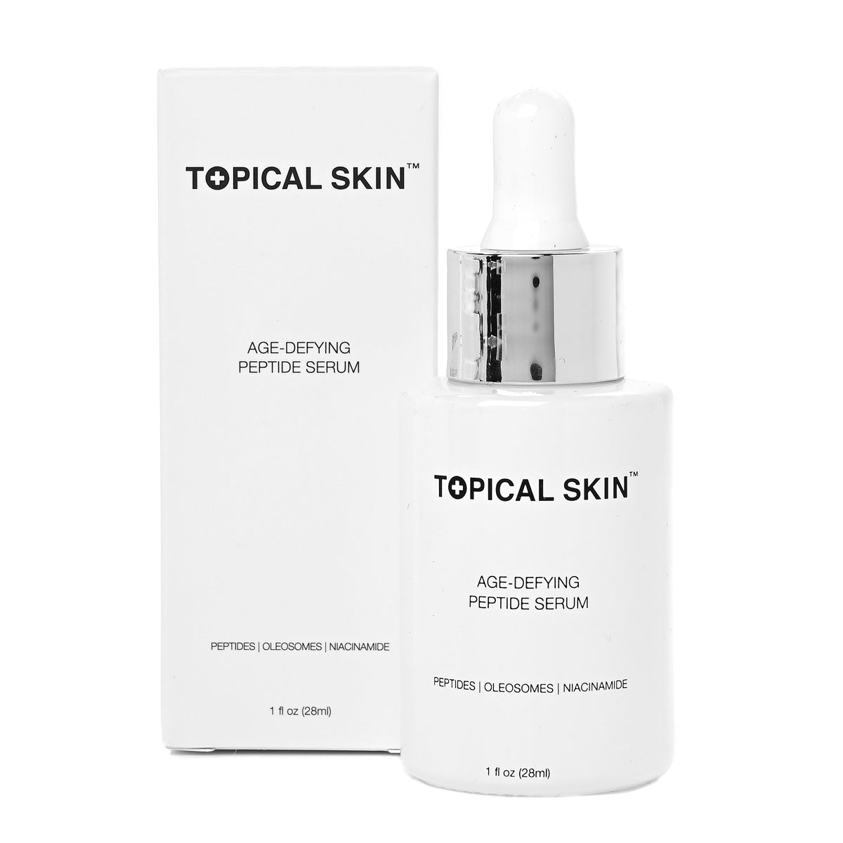 Age-defying peptide serum bottle with lightweight hydrating botanical formula for youthful skin — view 4