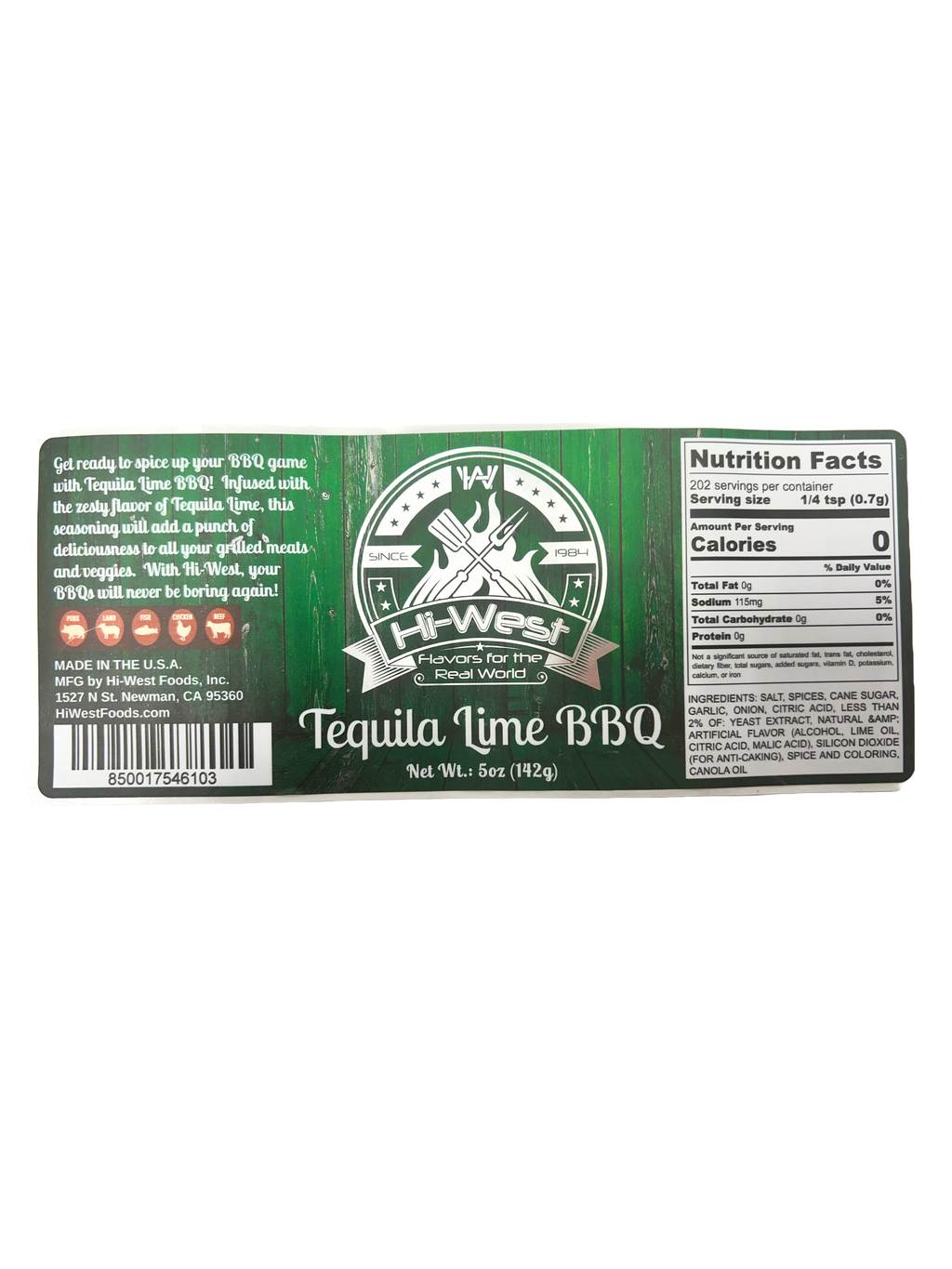 Hi-West Tequila Lime BBQ Seasoning-4