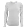 Ladies long sleeved thermal top featuring a lightweight fitted silhouette for winter layering and outdoor comfort