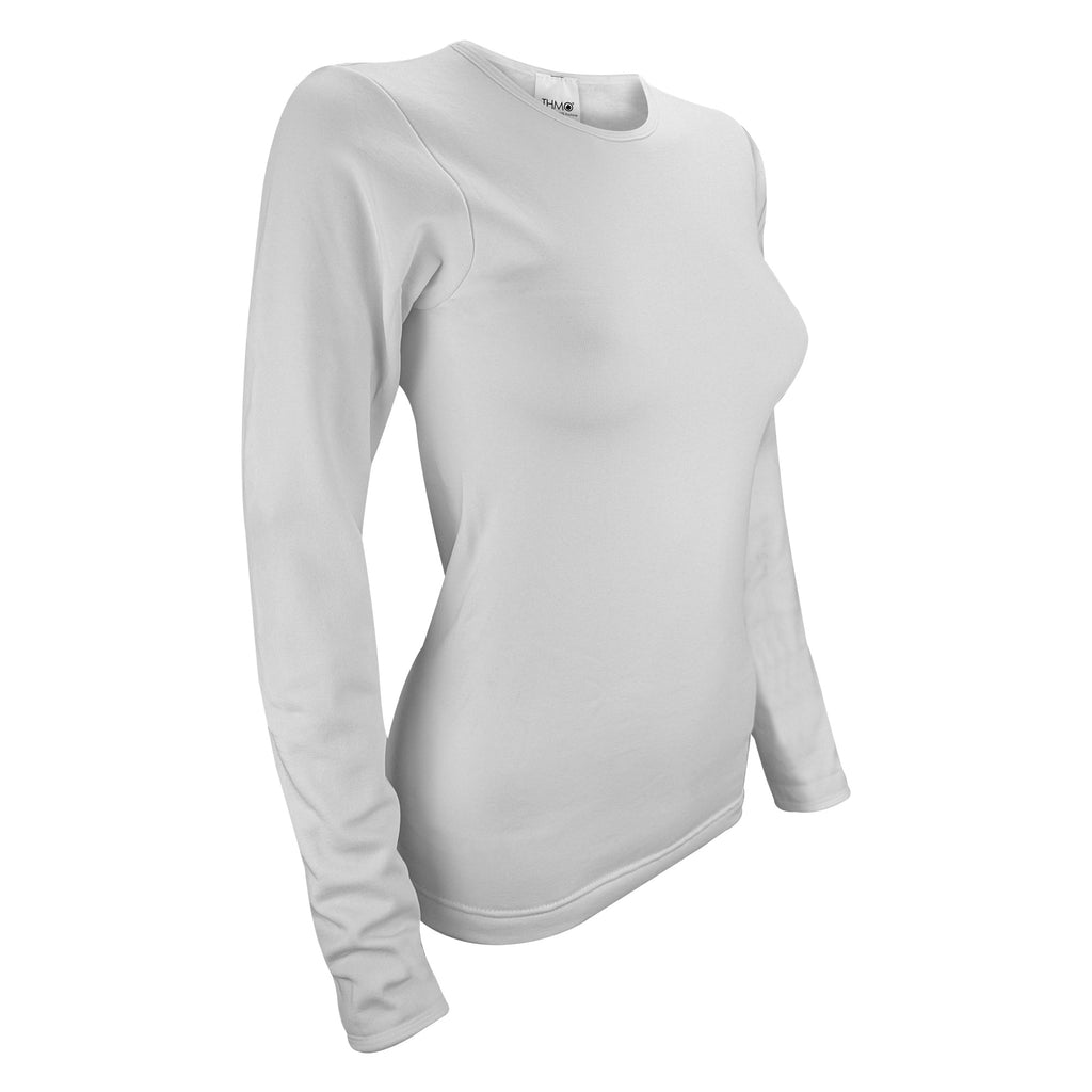Ladies long sleeved thermal top featuring a lightweight fitted silhouette for winter layering and outdoor comfort — view 2