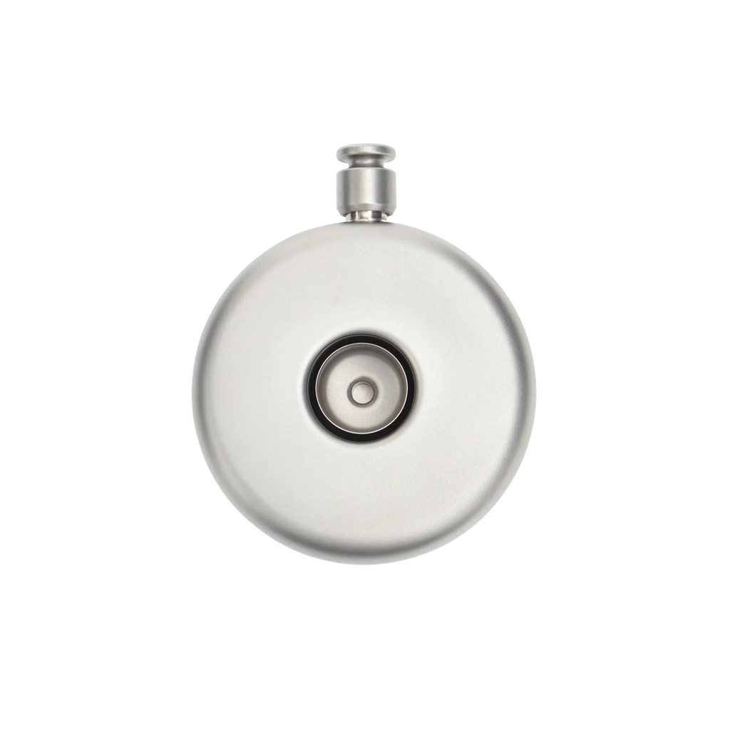 KEITH Titanium Hip Flask with Leather Cover & Funnel - Ti9303-1