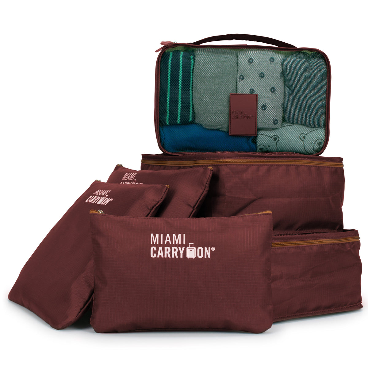 Foldable 6 Piece Packing Cubes-6
