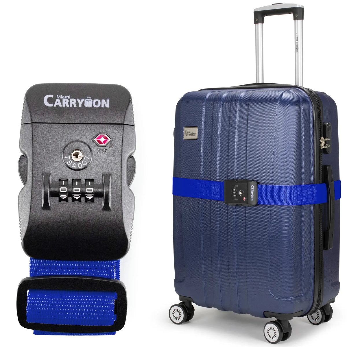 Adjustable TSA Approved Combination Lock Luggage Strap-5