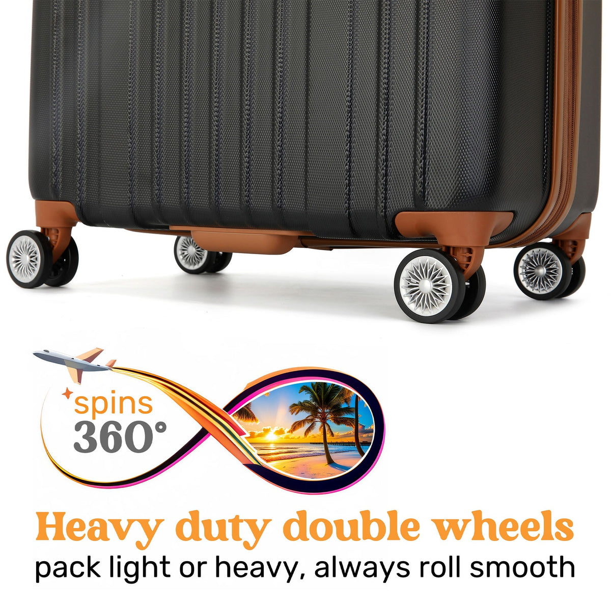 Collins 3 Piece Expandable Retro Luggage Set-4