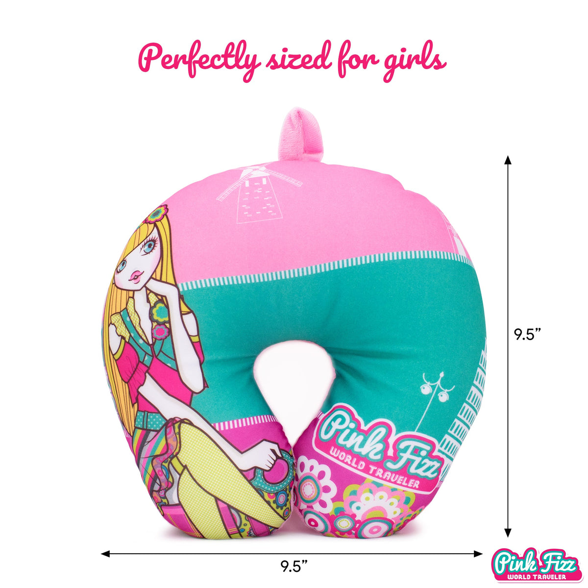 Microbeads Neck Pillow for Girls-2