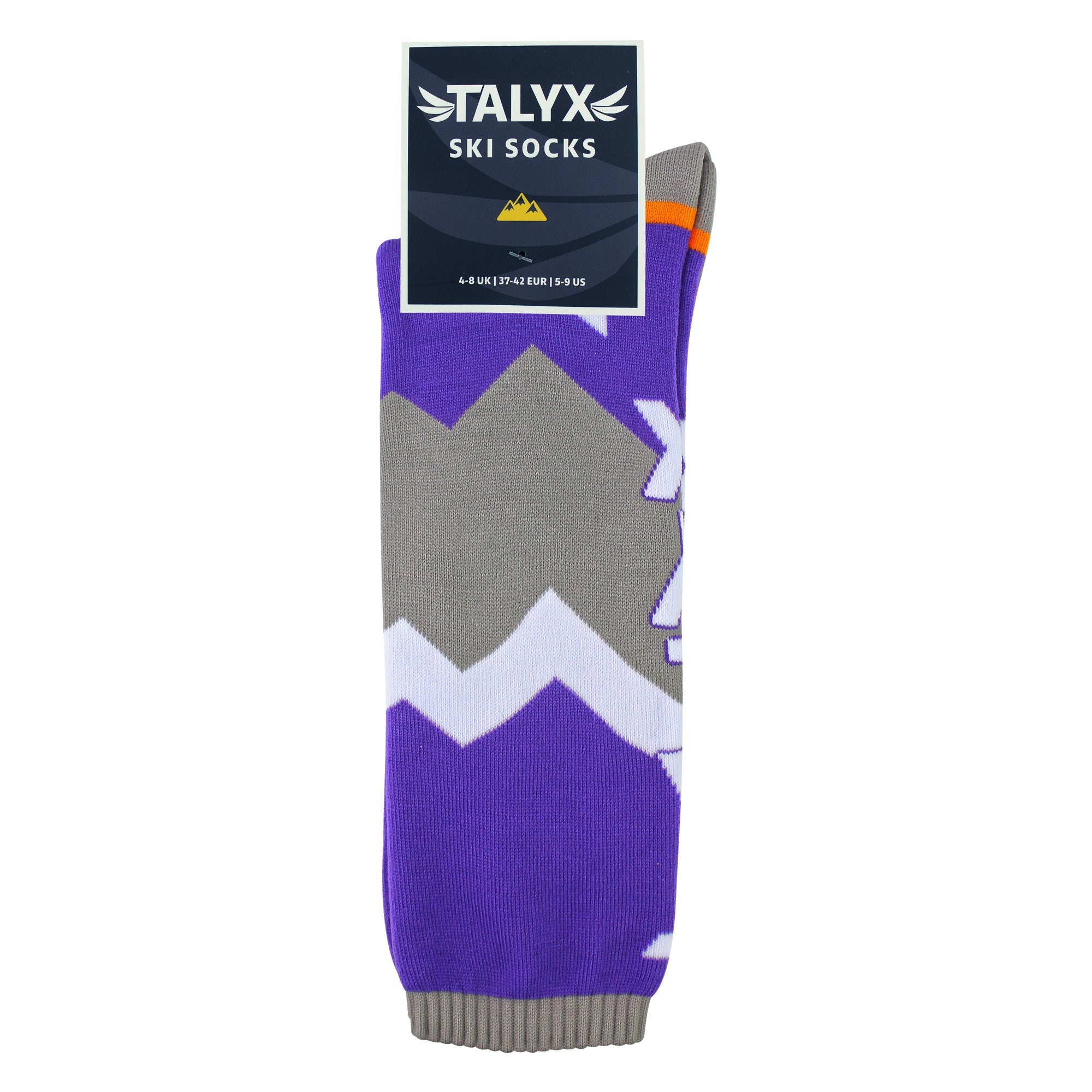 TALYX ladies cushioned thermal ski socks in soft moisture wicking fabric for winter sports — view 2