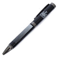 Black metal Newcastle United FC tactical ballpoint pen featuring official white club crest and pocket clip