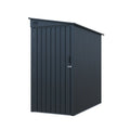3' x 6' Galvanized Metal Pent Shed, 29 GA Corrugated Metal, 75" Upper edge, TMG-MS0306-0