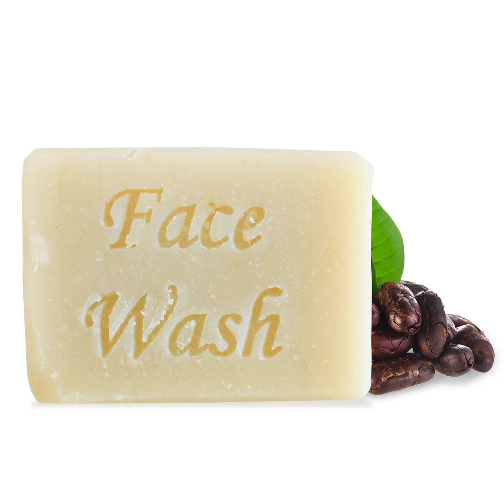 Natural cocoa butter face wash bar for sensitive skin fragrance free skincare — view 2