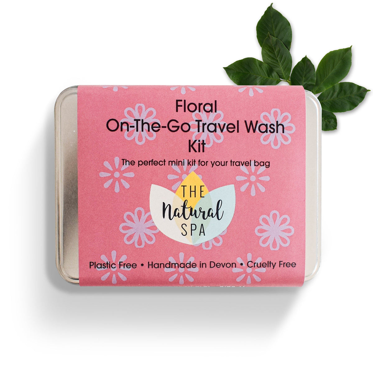 Floral Mini Travel Wash Kit | Natural “On the Go” Shampoo, Conditioner & SoapSet | Vegan, Plastic-Free Hair Care | Perfect Travel Gift-1