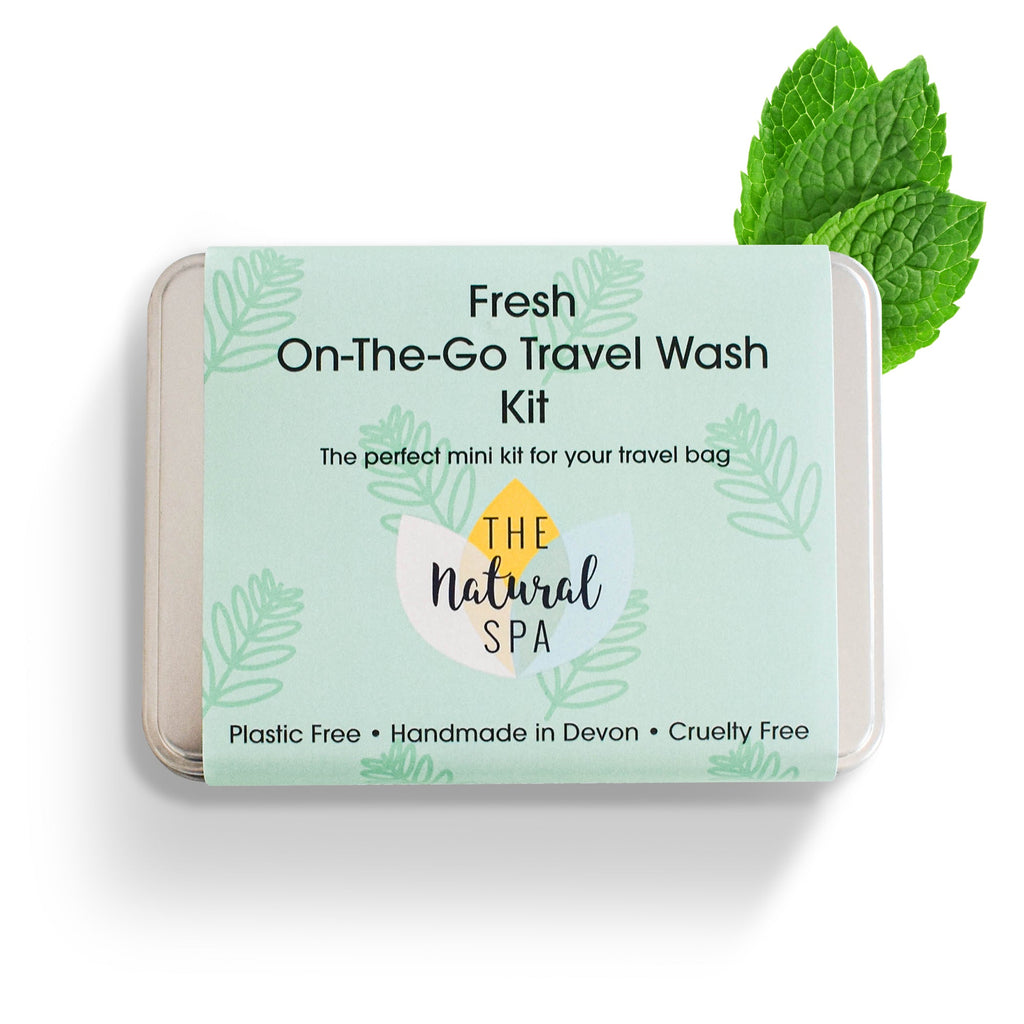 Fresh Mini Travel Wash Kit | Natural “On the Go” Shampoo, Conditioner & Soap Set | Vegan, Plastic-Free Hair Care | Perfect Travel Gift-1