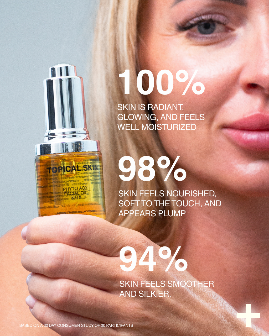 Phyto AOX Facial Oil N°10 in a glass dropper bottle, nourishing clean skincare face serum. — view 4