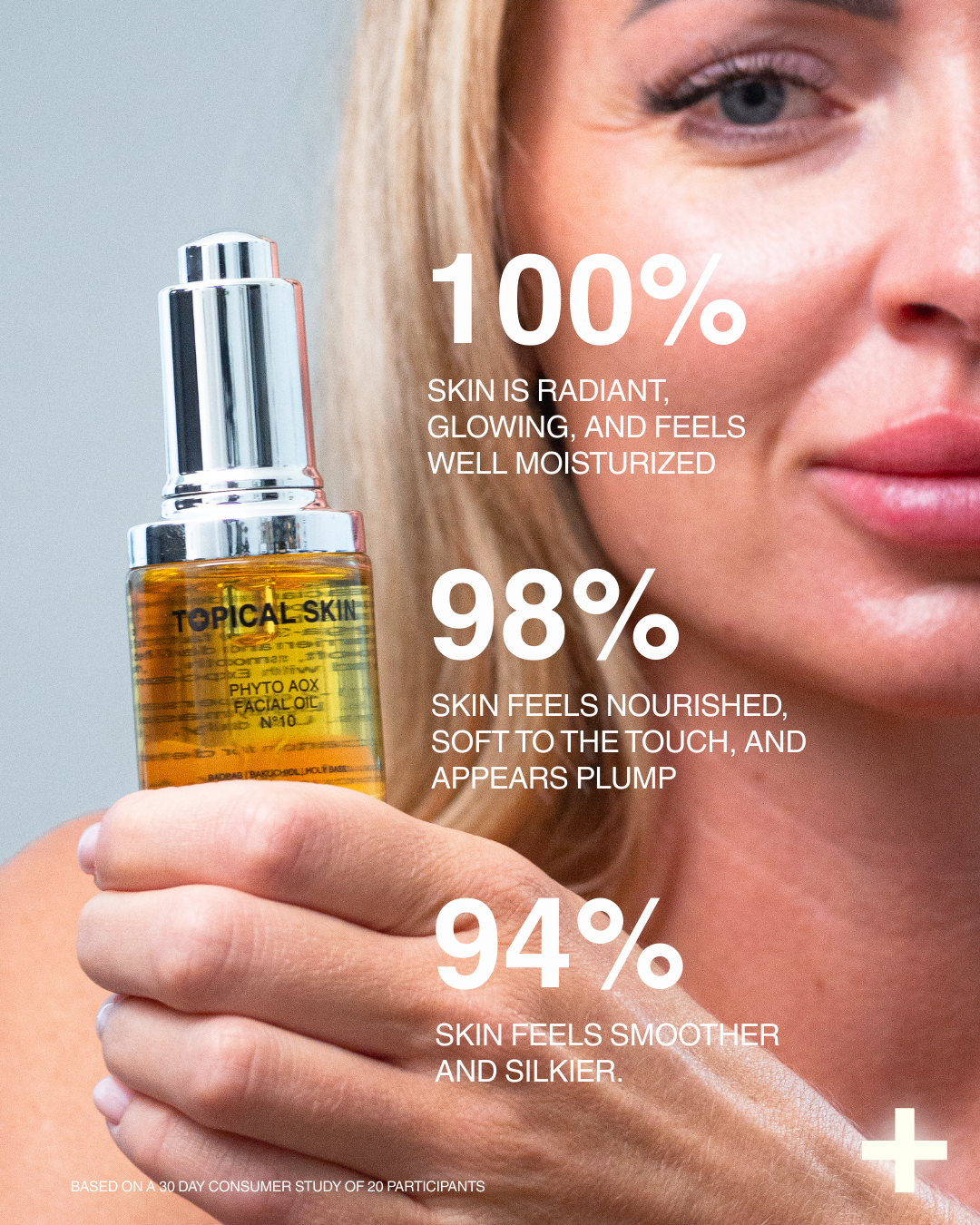 Phyto AOX Facial Oil N°10 in a glass dropper bottle, nourishing clean skincare face serum. — view 4