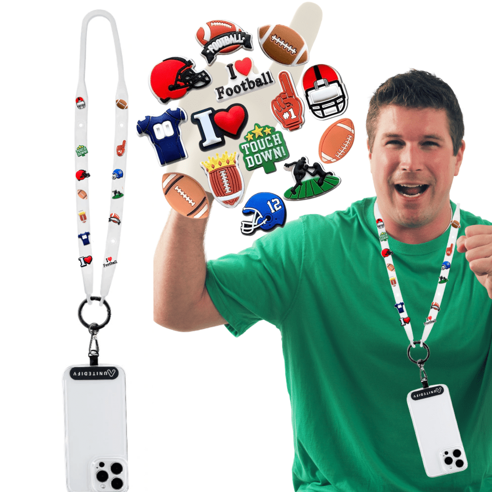 Unitedify Decorative Lanyard Football-5