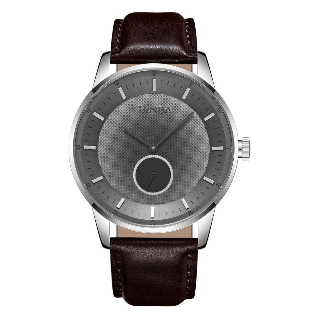 Trnda Men's Stainless Steel Watch, Black Dial | Trnd-M43-Bk-0