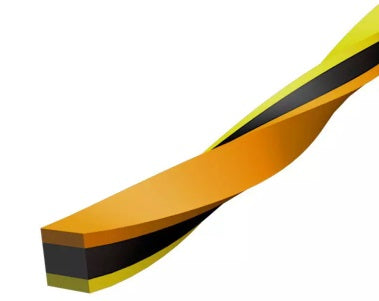 Bright orange twist-design TRIPPLE PRO strimmer line for high-power garden landscaping and efficient weed trimming — view 2